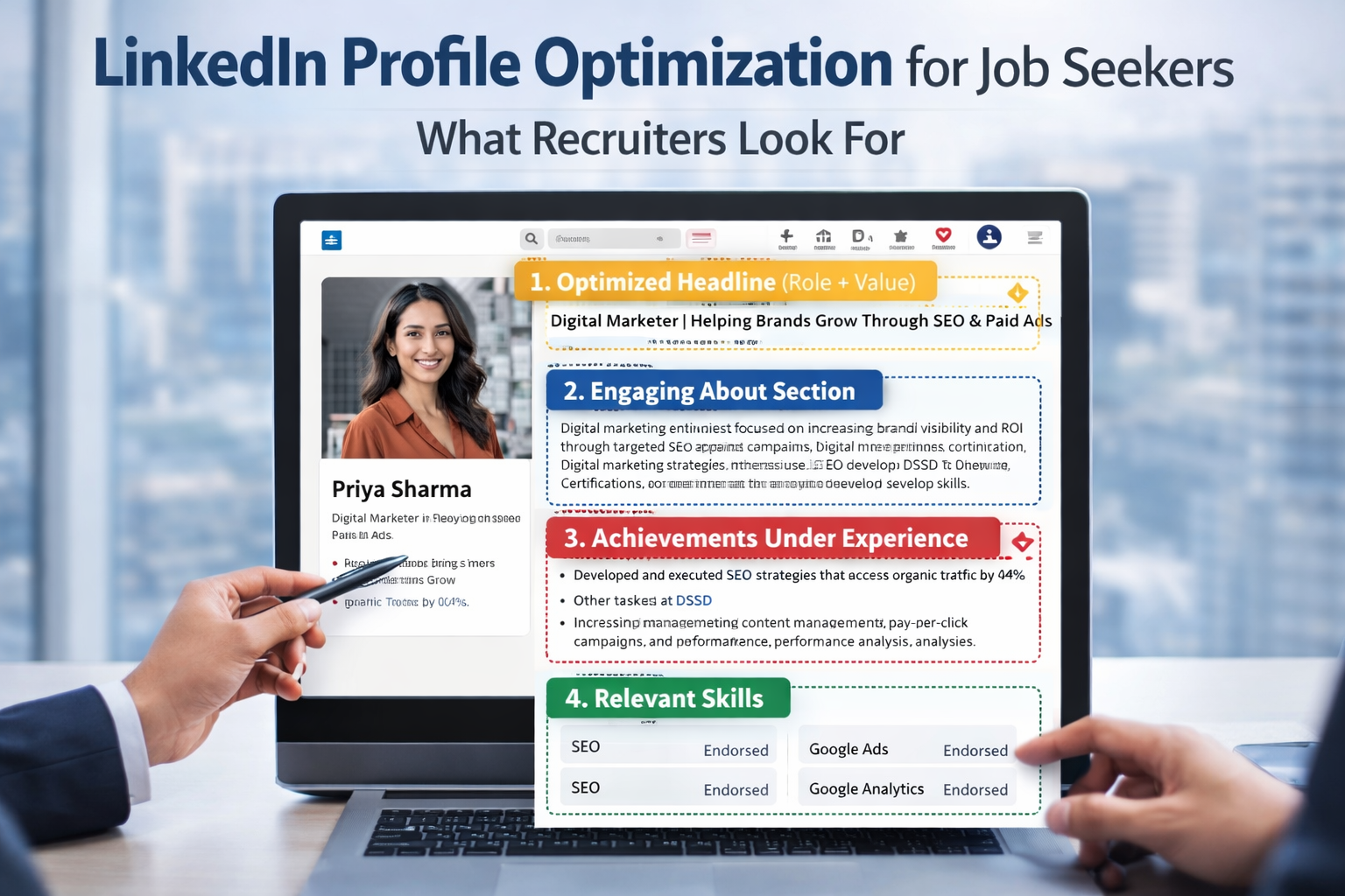 LinkedIn Marketing for job 