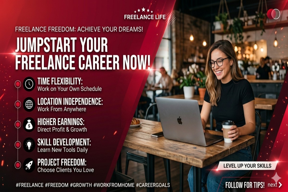 Top 5 Benefits of  Freelance Digital Marketing Jobs