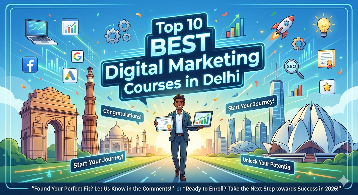 Top 10 BEST Digital Marketing Courses in Delhi